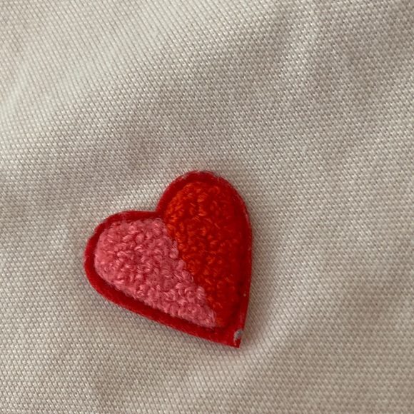 Tory Burch Light Pink Sport Polo Shirt with Heart Detail Women Size M/L - Picture 11 of 11